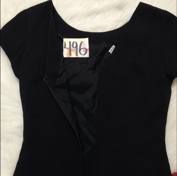 Black Silky Ann Taylor Sheath Dress - Picture 9 of 11